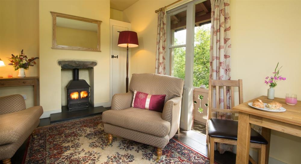The sitting room at Nant Las in Dolgellau, Gwynedd