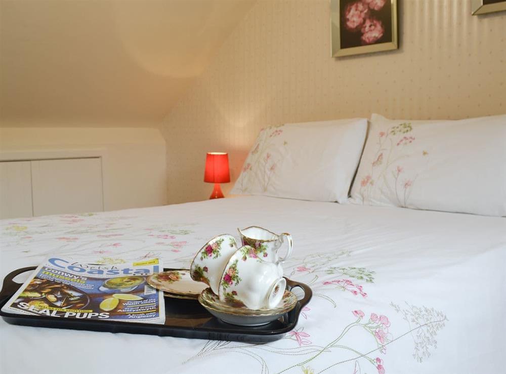 Comfy bedroom at Nant y Bwthyn in Dol-y-Bont, near Borth, Cardigan-Ceredigion, Dyfed