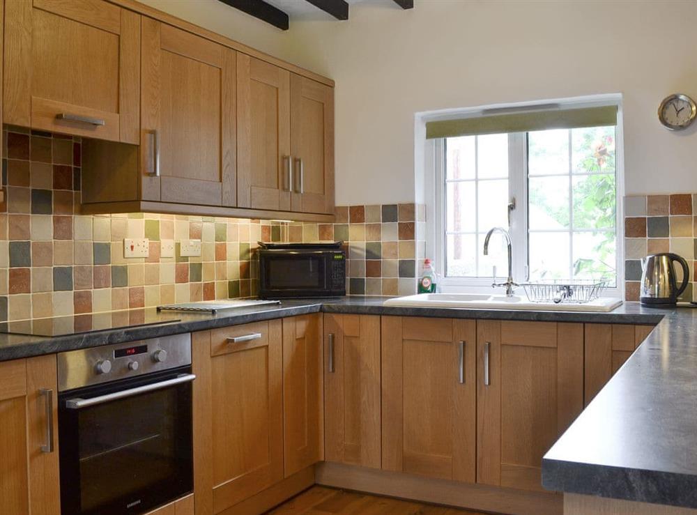 Well equipped kitchen at Nant y Bwthyn in Dol-y-Bont, near Borth, Cardigan-Ceredigion, Dyfed