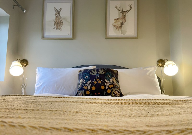 One of the bedrooms at Narrow Gauge Cottage, Armoy