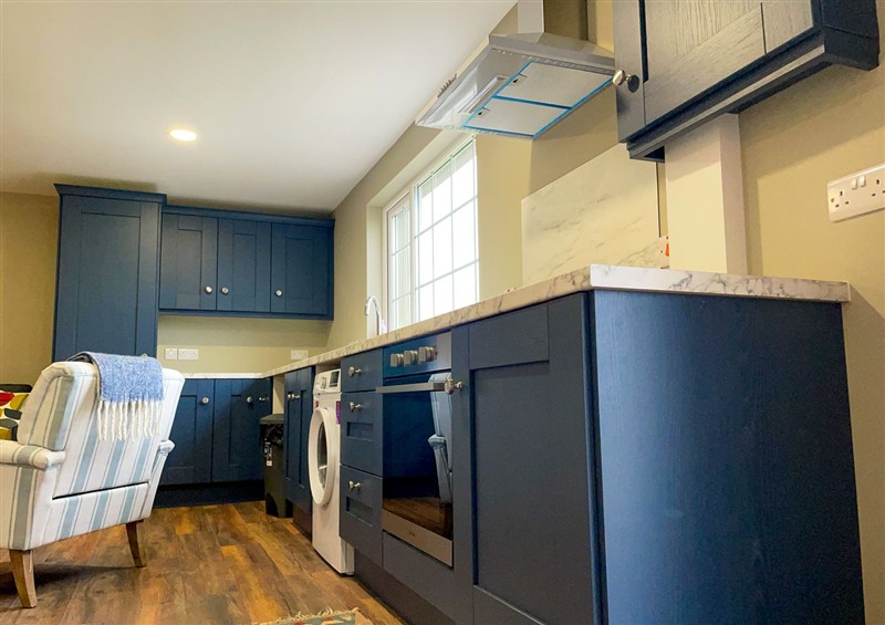 The kitchen at Narrow Gauge Cottage, Armoy