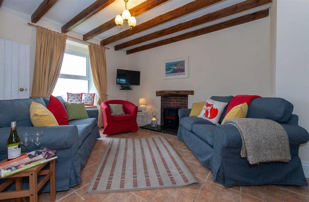 Enjoy the living room at Nash Fields Cottage in Llangwm, near Burton, Pembrokeshire, Dyfed