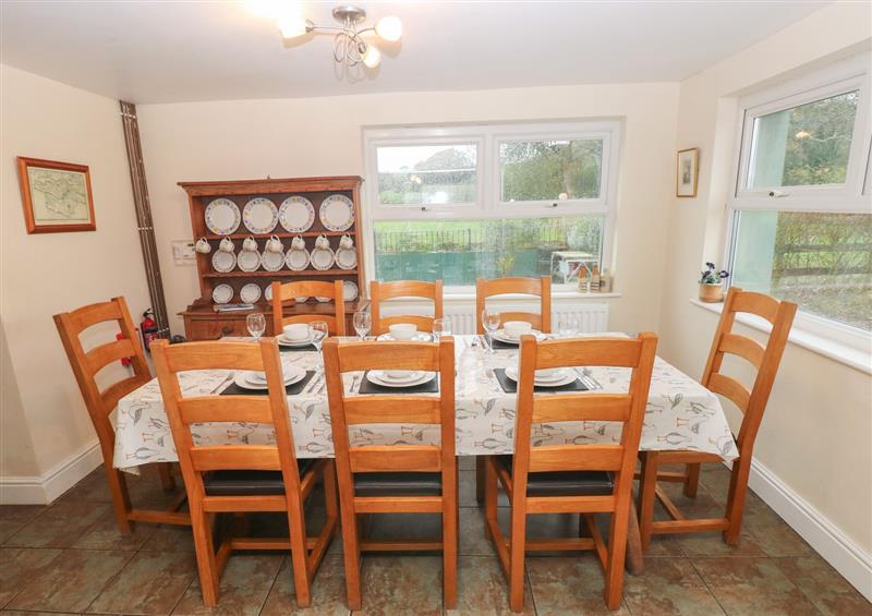 The dining room at Nash Lodge, Pembroke Dock near Pembroke