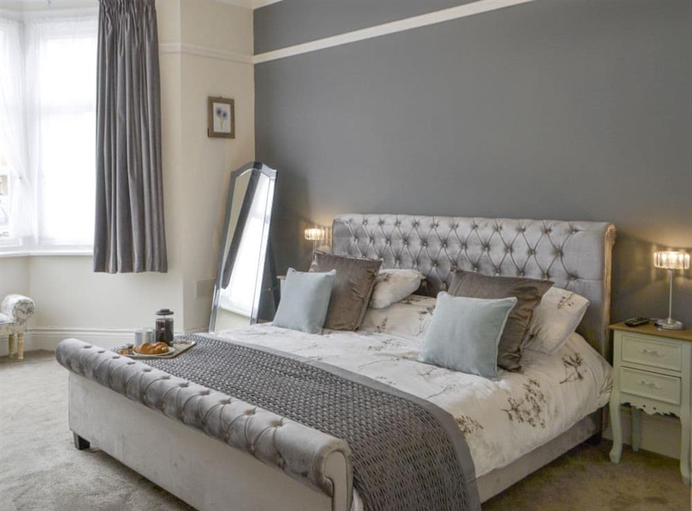 Lavish master bedroom at Naters Apartment in Cullercoats, near Whitley Bay, Tyne and Wear