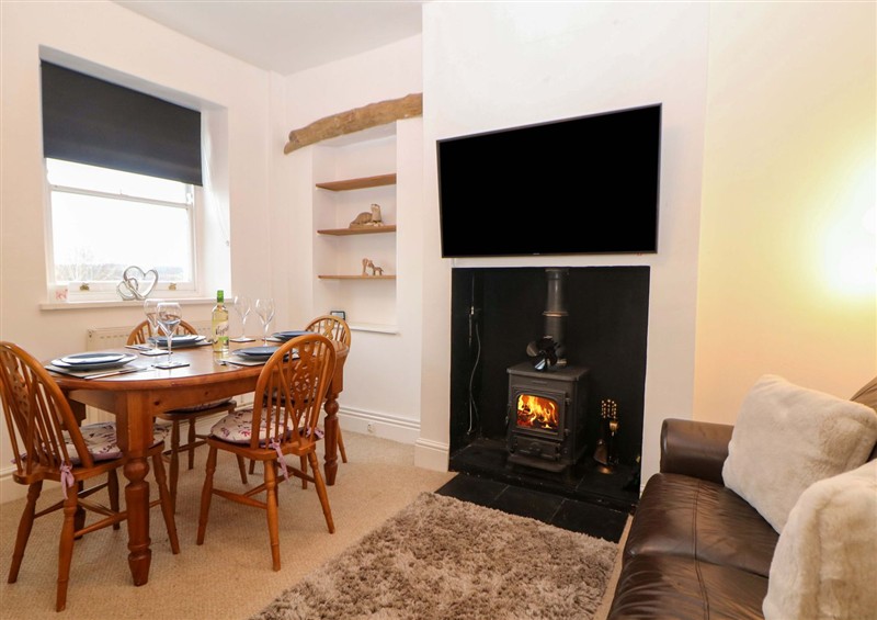 The living area at Natures Retreat, Holloway