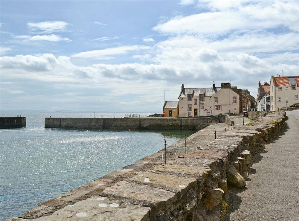 Lovely harbour view at Nautilus Cottage in Cellardyke, near Anstruther, Fife