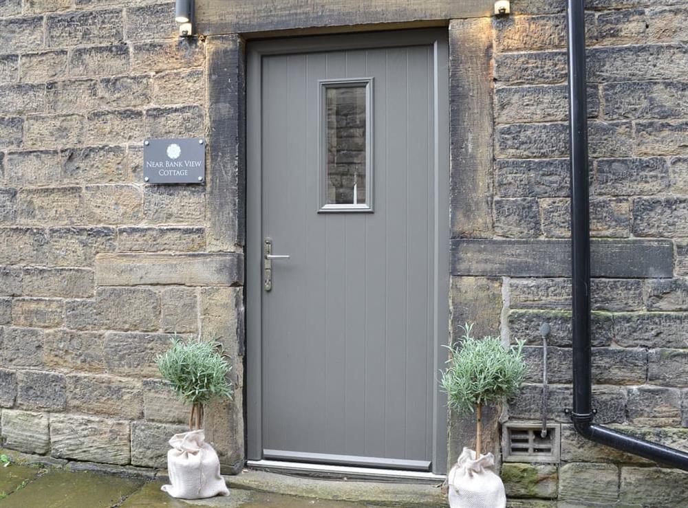 Entrance at Near Bank View Cottage in Shelley, near Huddersfield, West Yorkshire