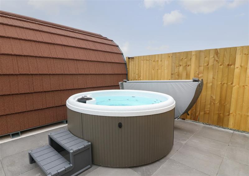 Spend some time in the hot tub at Nebo Pod, Amlwch