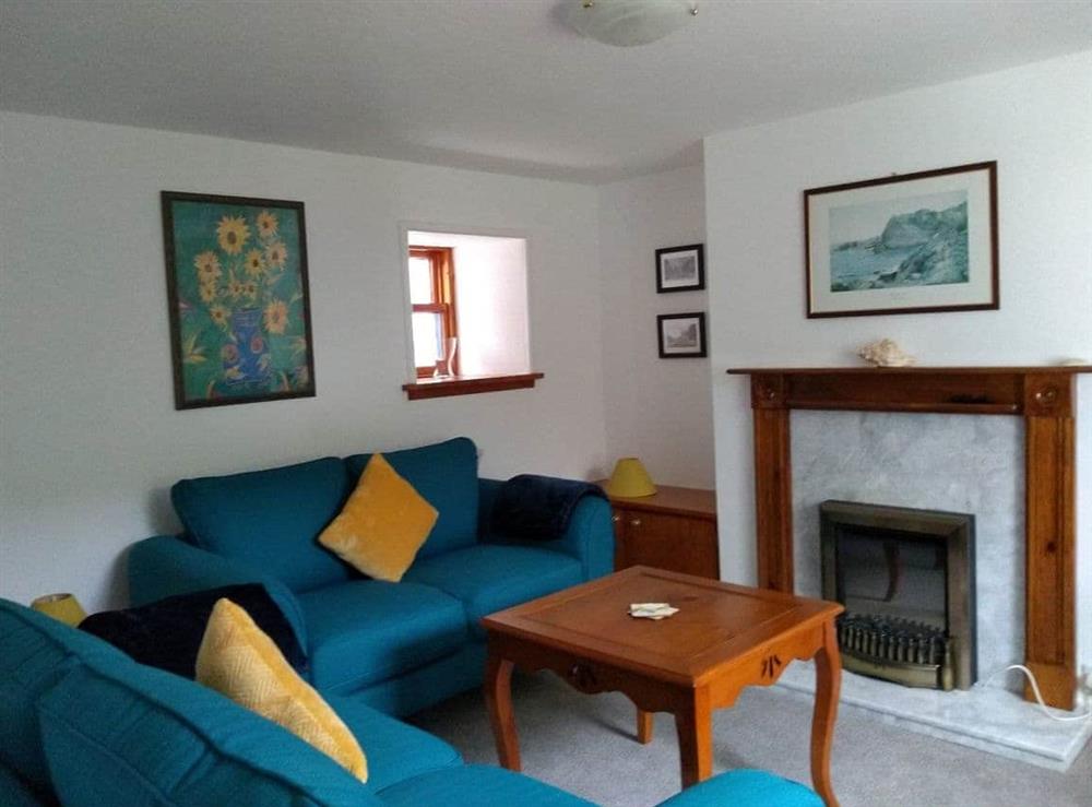 Living area at Needle Cottage in Cullen, Banffshire