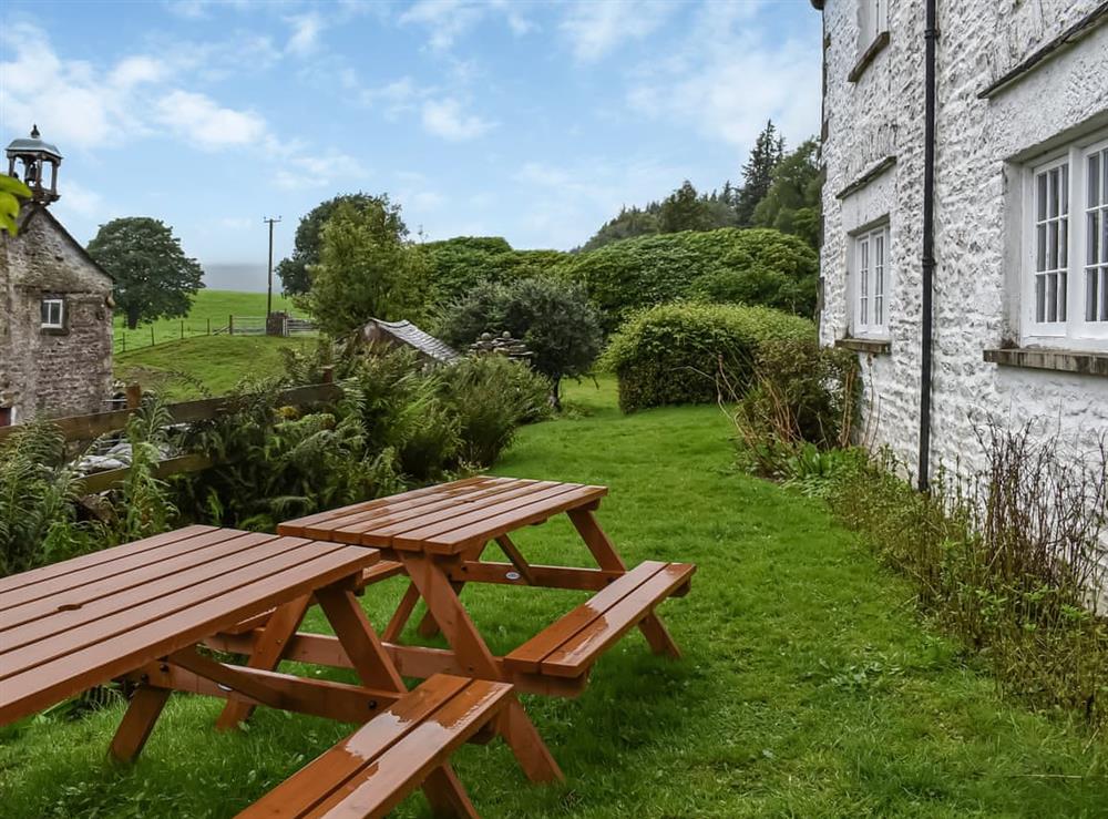 Sitting-out-area at Needle House in Ravenstonedale, near Kirby Stephen, Cumbria