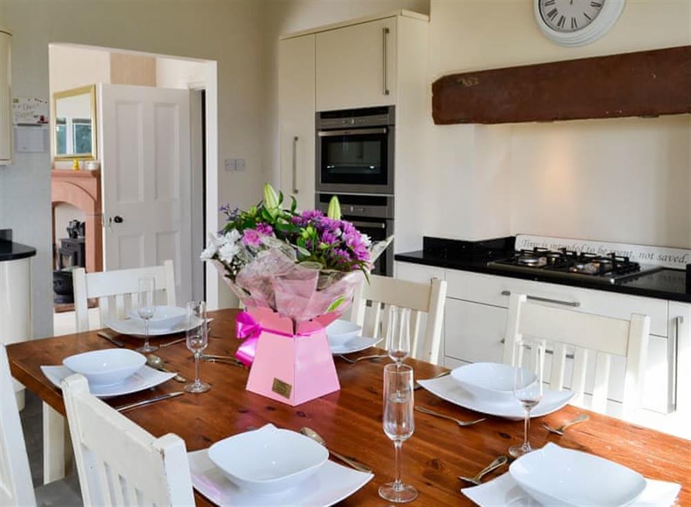 Kitchen and dining area at Neeprig in Skinburness, near Silloth, Cumbria