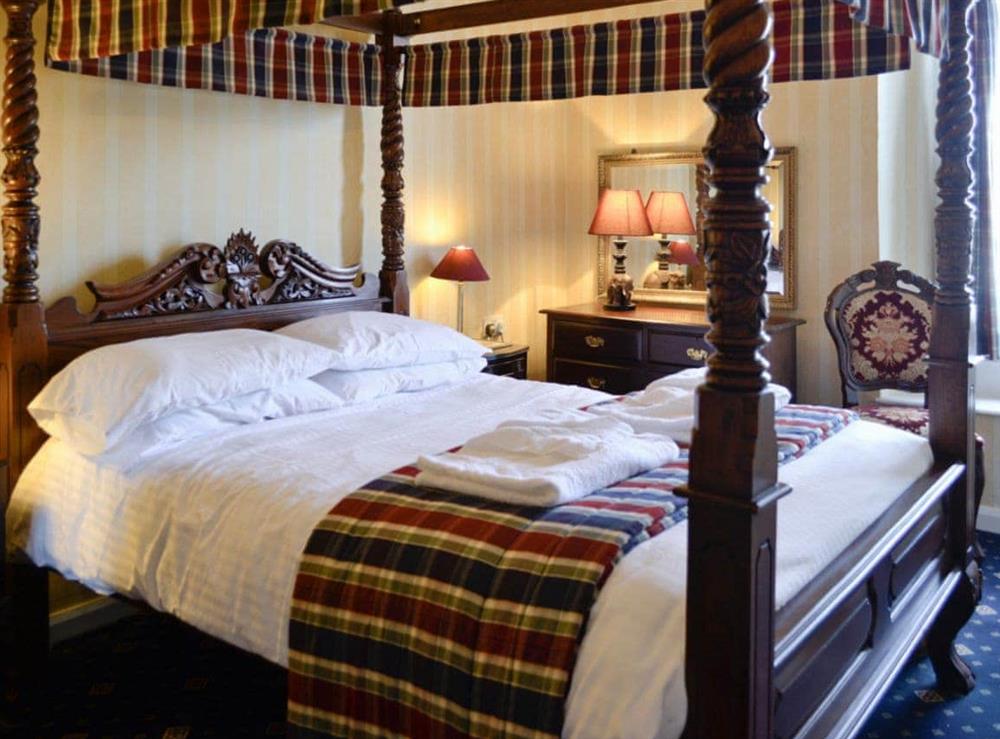 Double bedroom at Nelson in Ilfracombe, North Devon., Great Britain