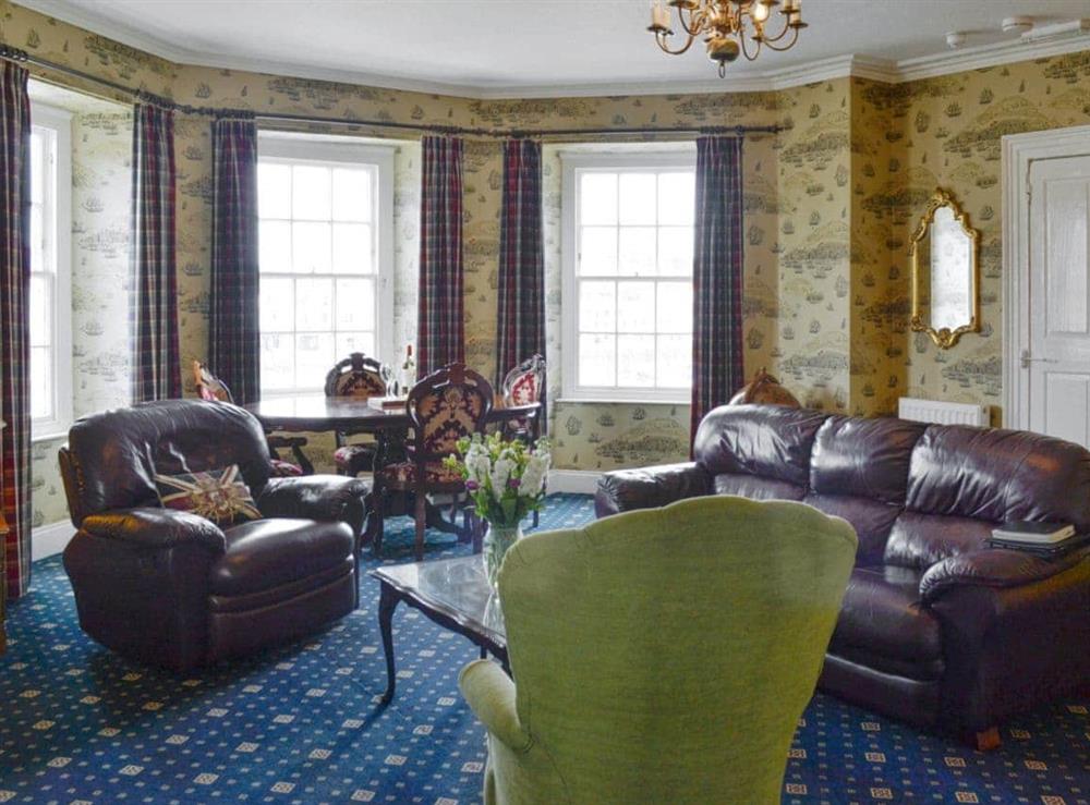 Spacious living and dining area at Nelson in Ilfracombe, North Devon., Great Britain