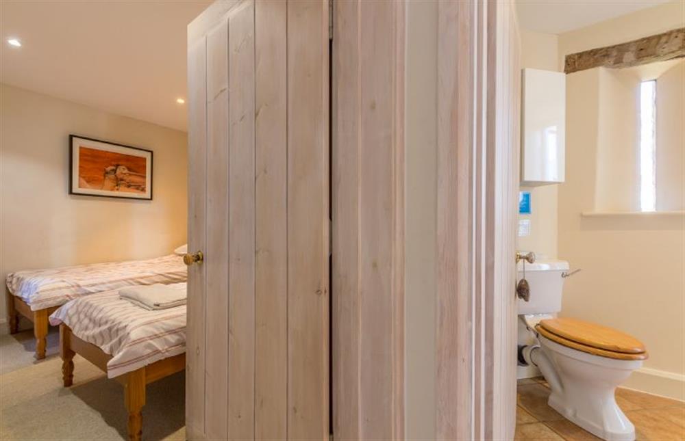 Ground floor: Bedroom five, twin room at Nelsons Barn, Burnham Thorpe near Kings Lynn