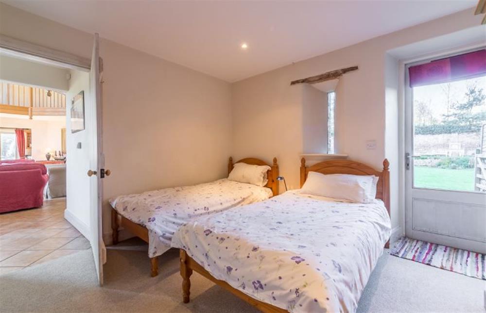 Ground floor: Bedroom four, twin room at Nelsons Barn, Burnham Thorpe near Kings Lynn