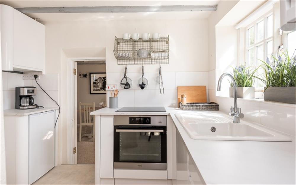 The modern kitchen  at Nelsons Watch in Hope Cove