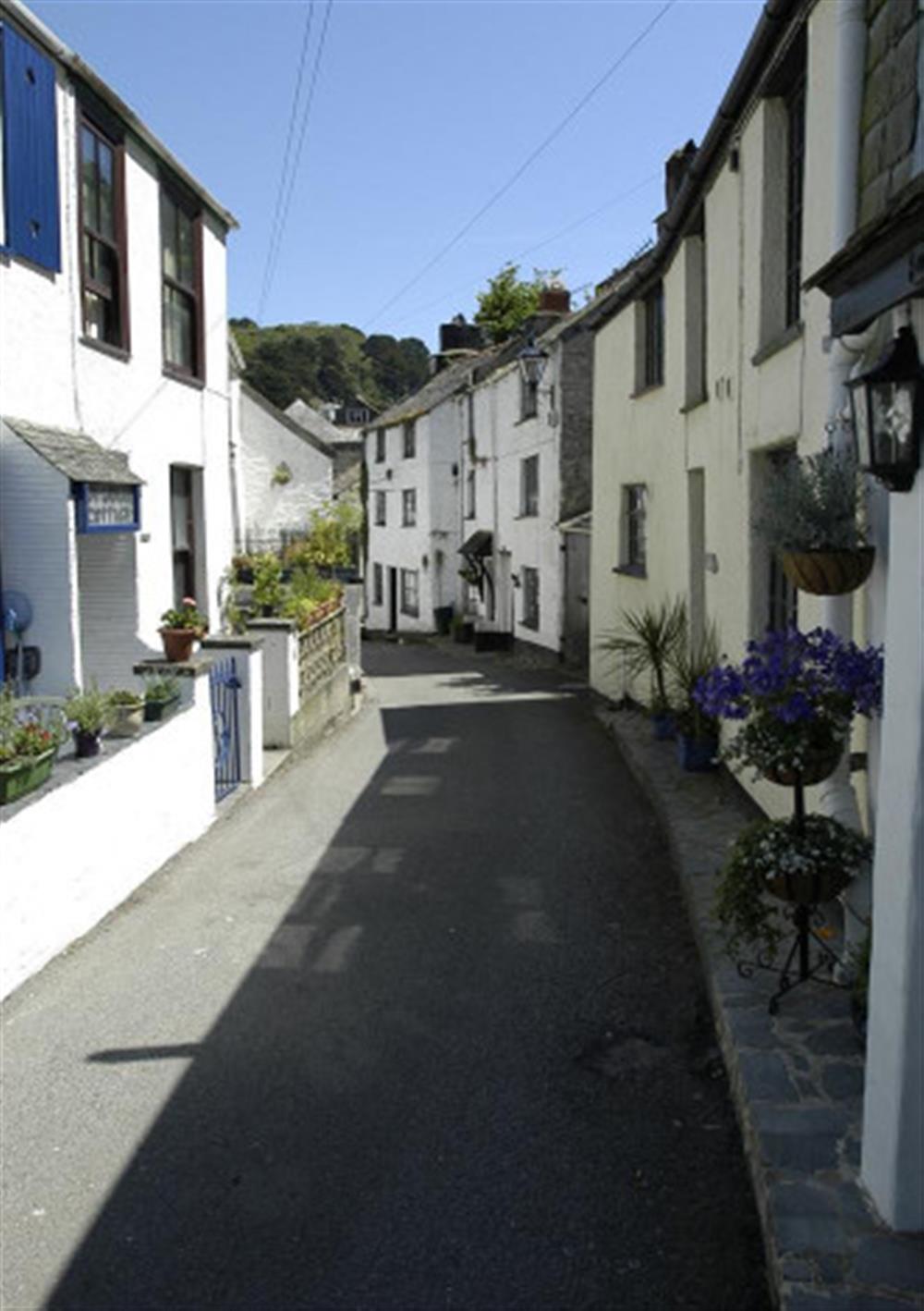 The pretty village streets of Polperro at Nepenthe in Polperro