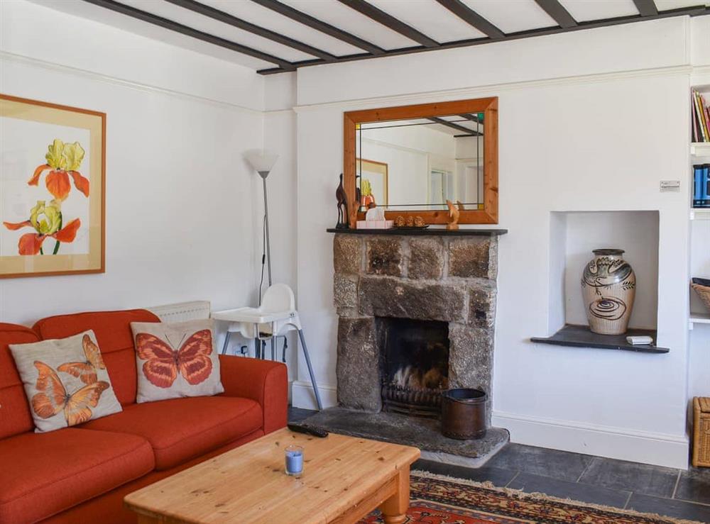 Living area at Nessa Cottage in St Clether, near Launceston, Cornwall