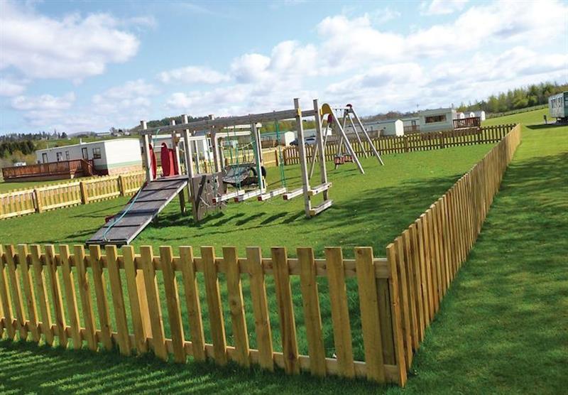 Children’s play area at Nether Craig Holiday Park in Perthshire, Scotland