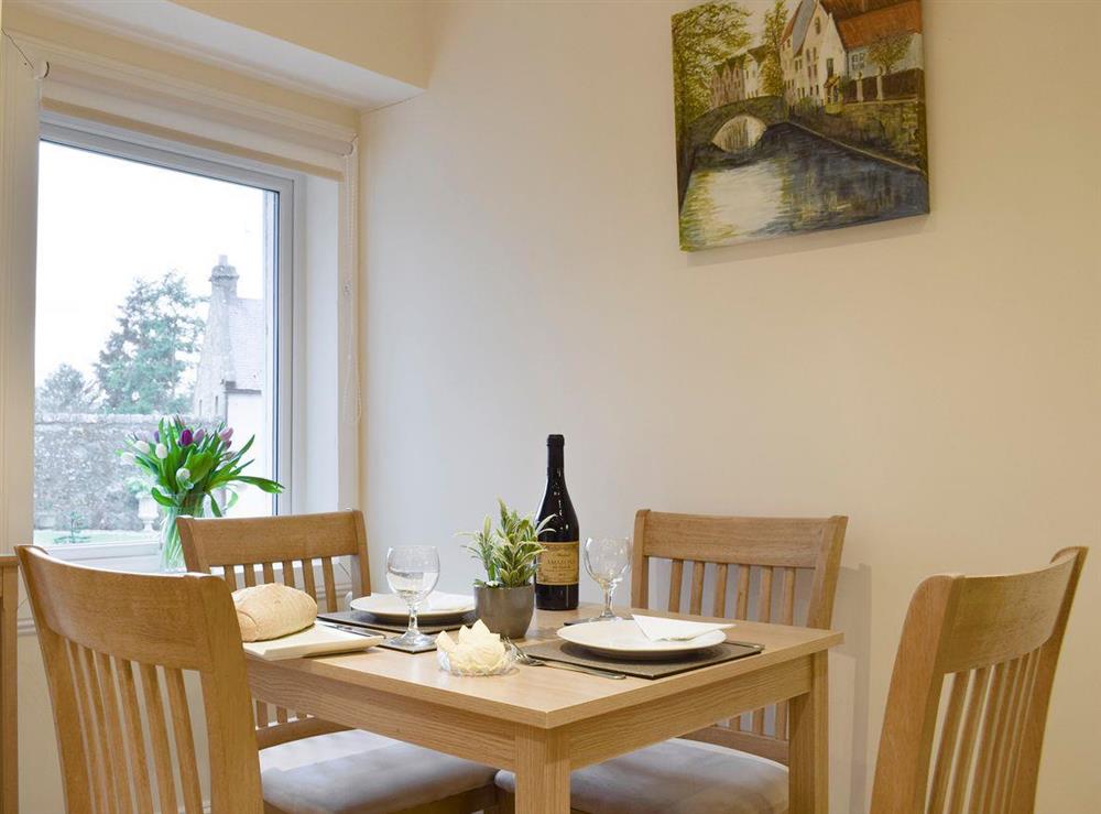 Convenient dining area at Kinneddar Cottage, 