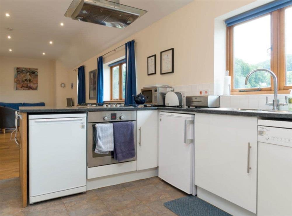 Well-equipped fitted kitchen at Parkers Lodge, 