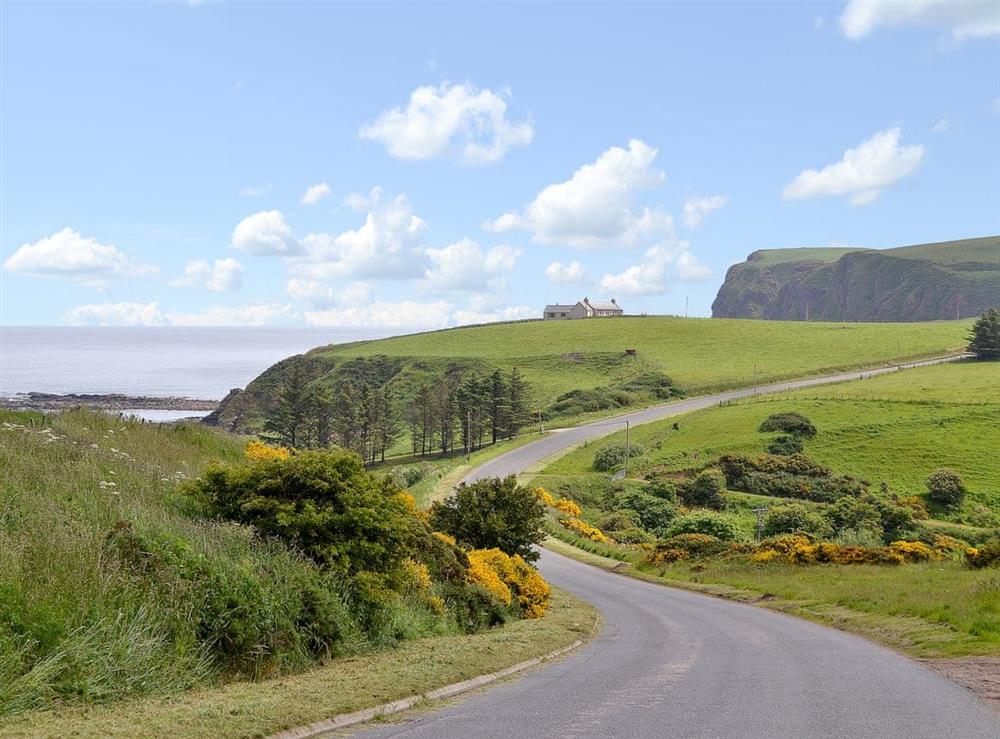 Picturesque surrounding area at Pennan Lodge, 