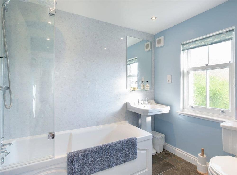 Bathroom at Nettlebush Cottage in Drumelzier, near Peebles, Scottish Borders, Lanarkshire
