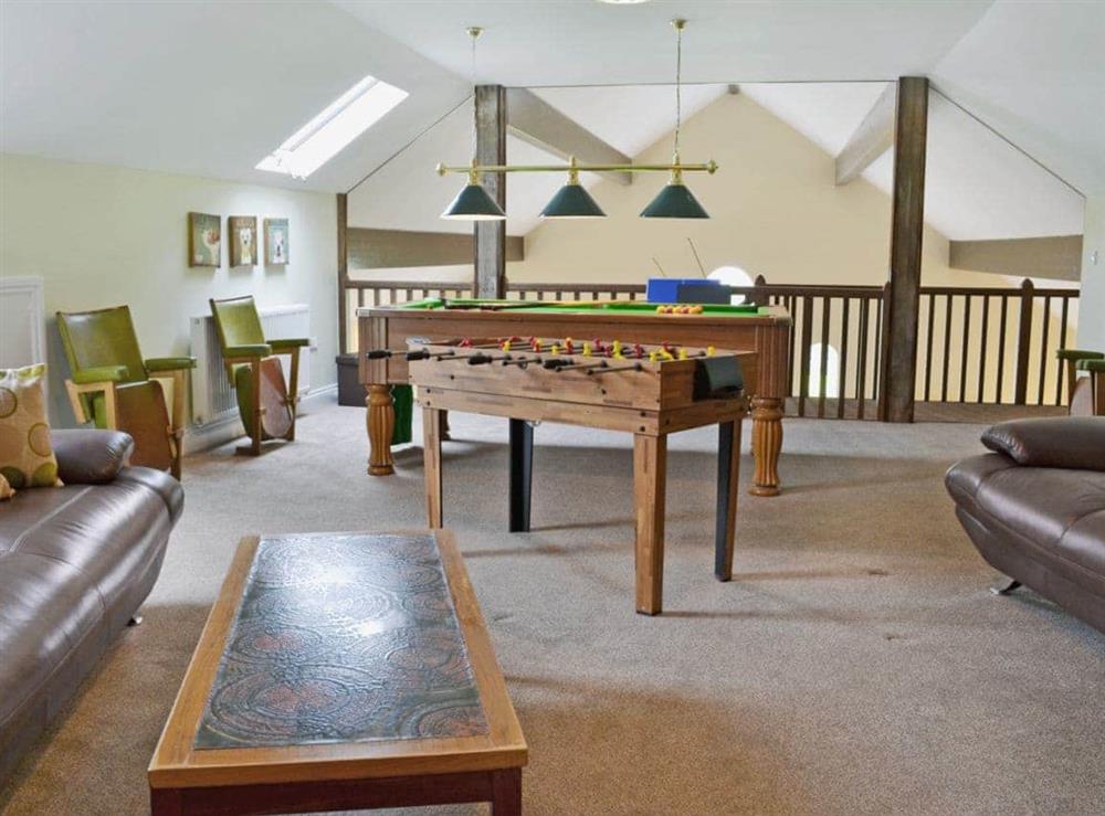Games room at New Barn in Kidwelly, near Dyfed, Wales