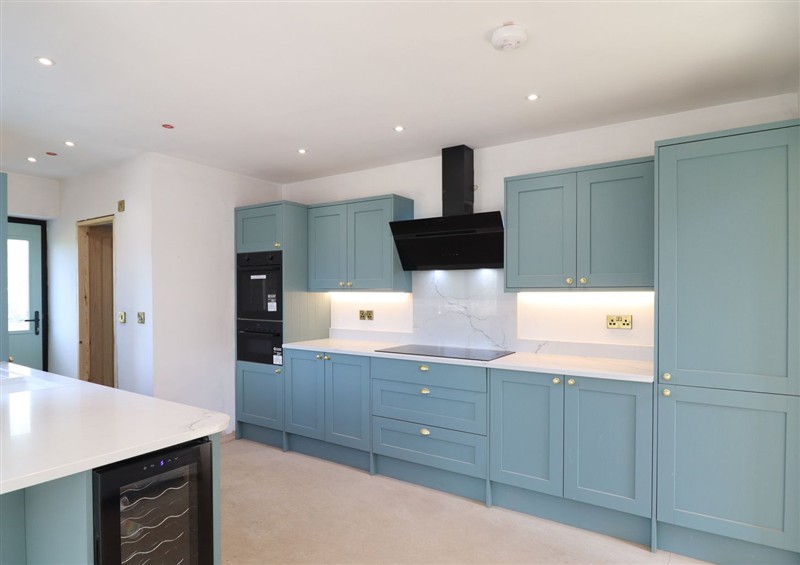 This is the kitchen at New build at Tyn Pwll, Brynsiencyn near Llanfairpwllgwyngyll