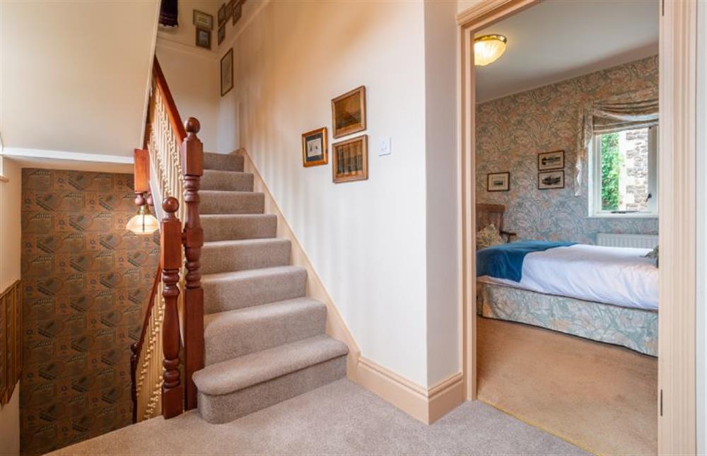First floor:  Landing on the first floor leading to bedroom two at New Chambers, Old Hunstanton