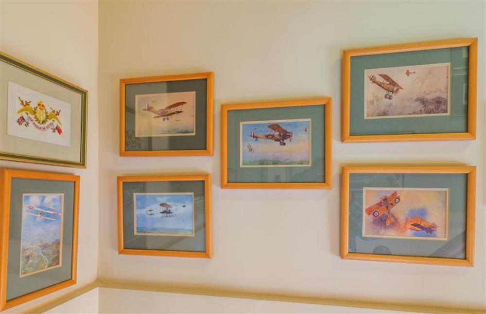 First floor: There are many prints and  paintings in the property