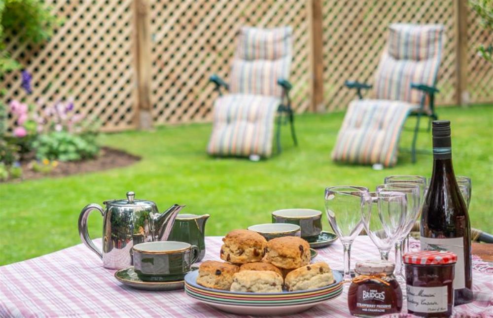 Fresh scones and jam - what could be nicer when you have such a beautiful location at New Chambers, Old Hunstanton