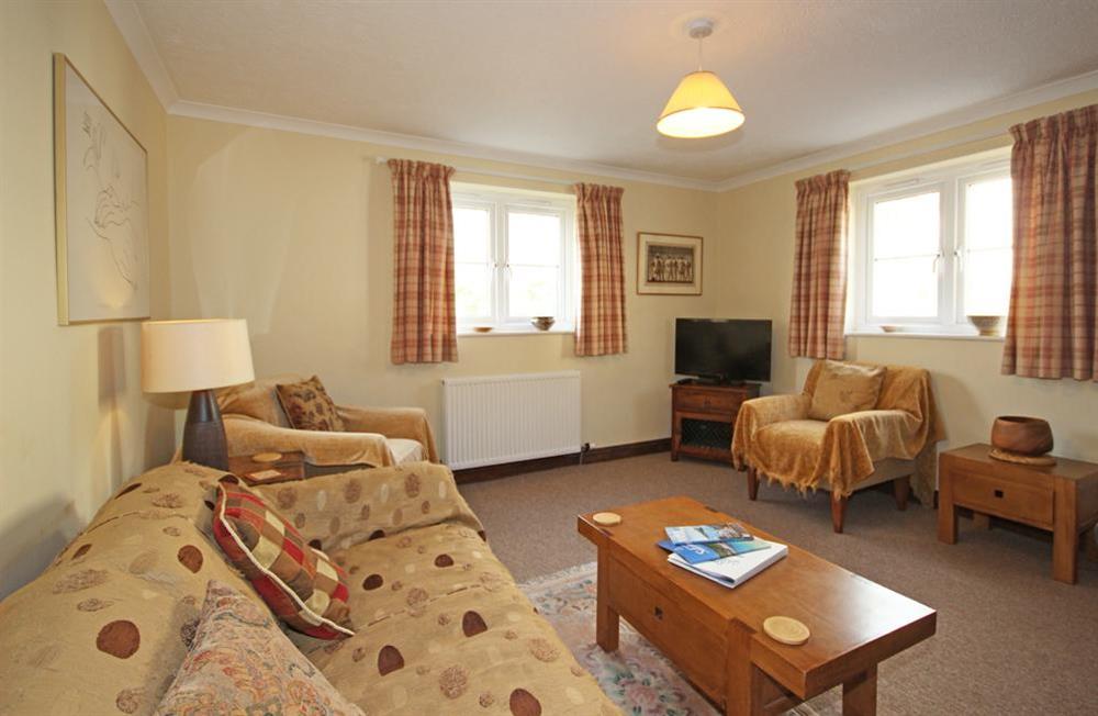 Comfortably furnished and well equipped sitting room at New Cottage in Hope Cove, Nr Kingsbridge