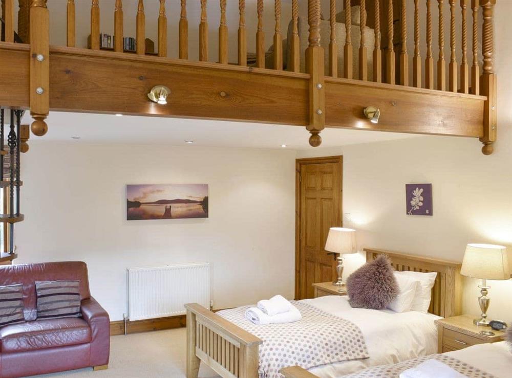 Spacious twin bedroom with mezzanine at New House (Visit Britain Gold Award) (Deluxe) in Windermere, Cumbria