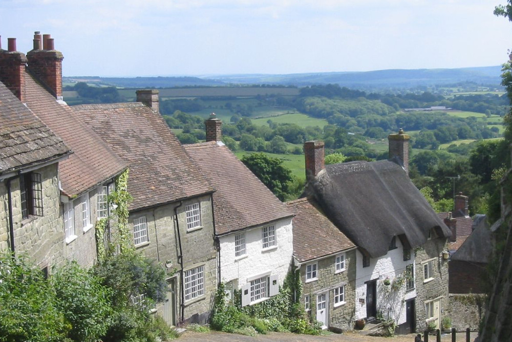 Gold Hill in Shaftesbury at New Inn Farmhouse in Marnhull, near Shaftesbury, Dorset
