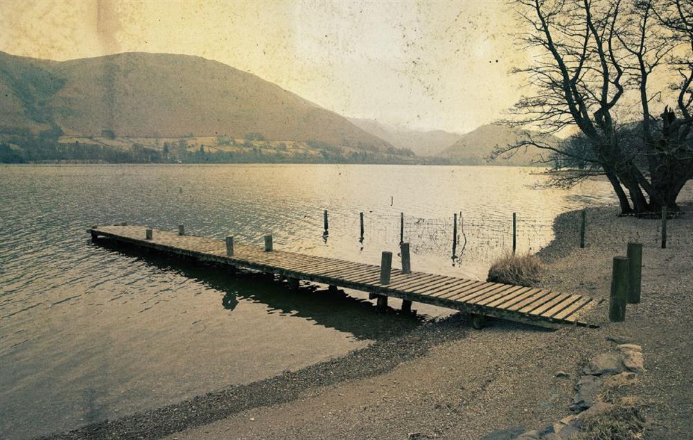 Jetty from the rear garden of the property onto the lake at New Lodge, Watermillock