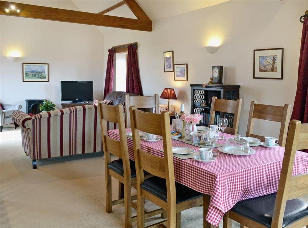 Open plan living/dining room/kitchen at Church Cottage, 
