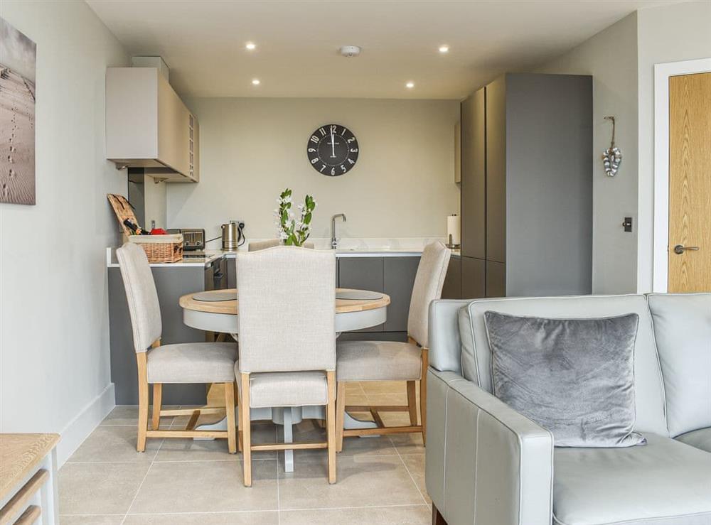 Open plan living space at New Sea Breeze in Southbourne, near Bournemouth, Dorset