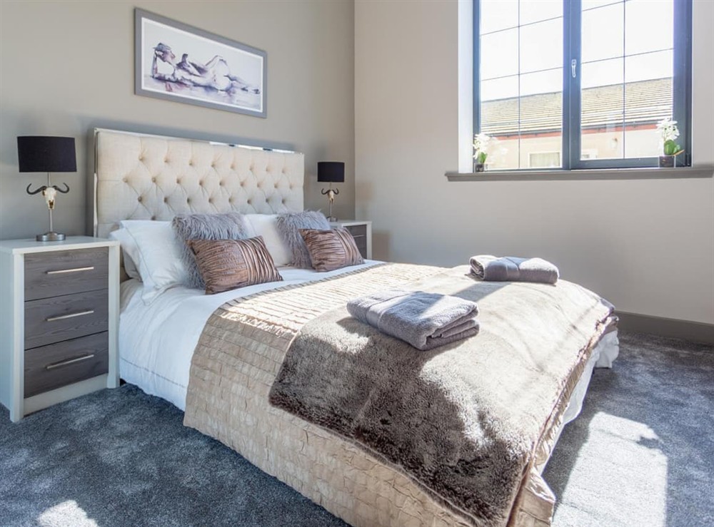 Double bedroom at New York Style Loft Apartment in Leith, Midlothian