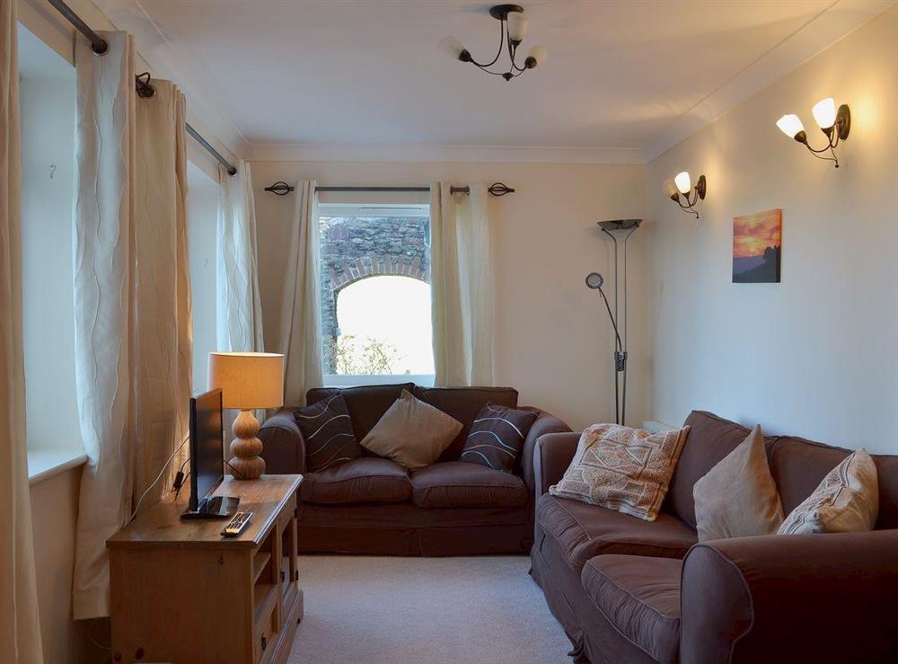 Comfortable living area with splendid views at Badgers Holt, 