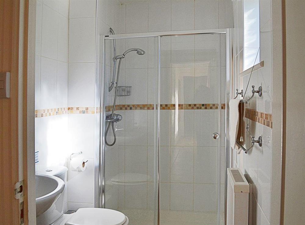 A large shower features in the ground floor shower room at Lambs Gate, 