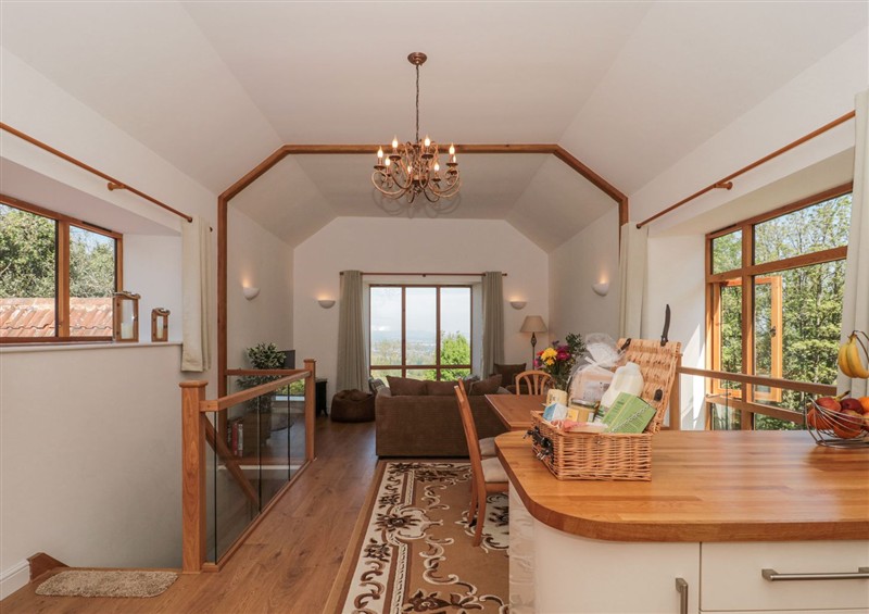 The living area at Newlands Barn, Wellington