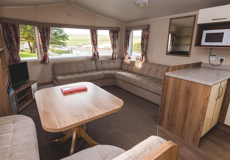 Inside the Superior Plus Caravan 2 at Newquay Bay Resort in Newquay, Cornwall