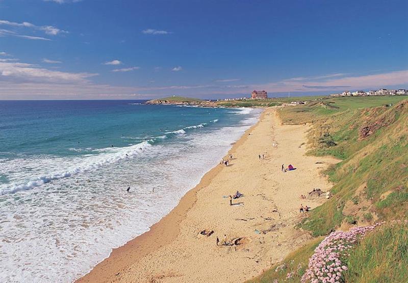 Fistral beach at Newquay Holiday Park in , Newquay