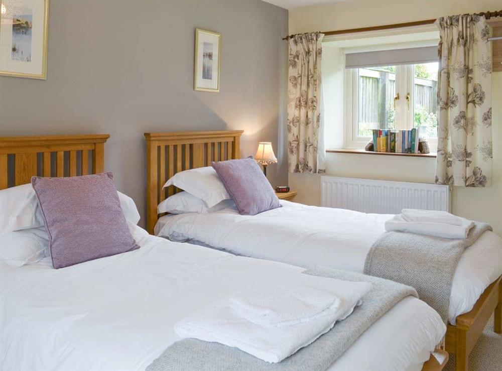 Comfortable twin bedroom at Newstead Cottage in Thornton-le-Dale, near Pickering, North Yorkshire
