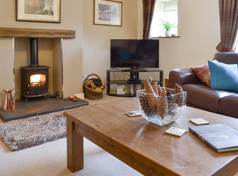 Welcoming living room at Newstead Cottage in Thornton-le-Dale, near Pickering, North Yorkshire