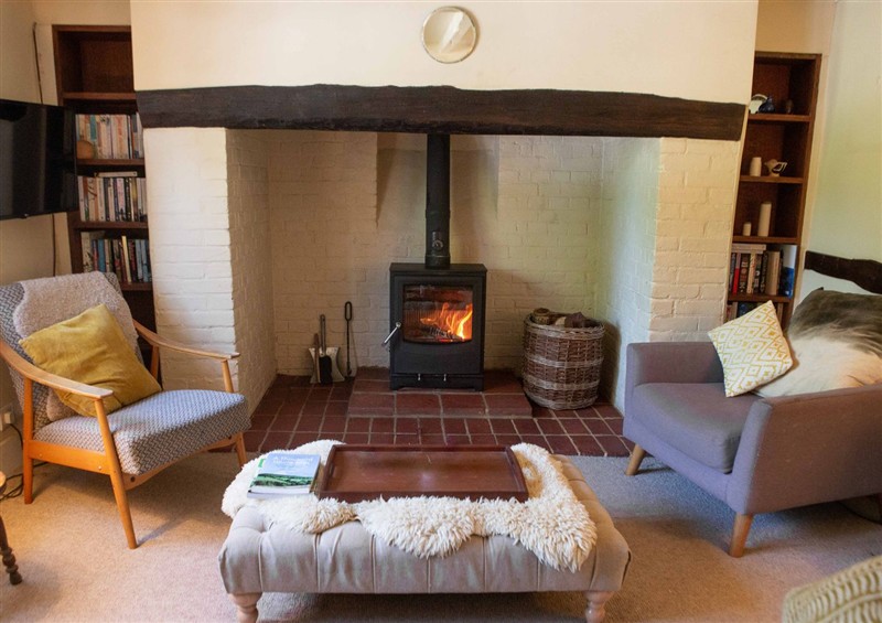 The living room at Newstead Farmhouse, East Chiltington near Lewes