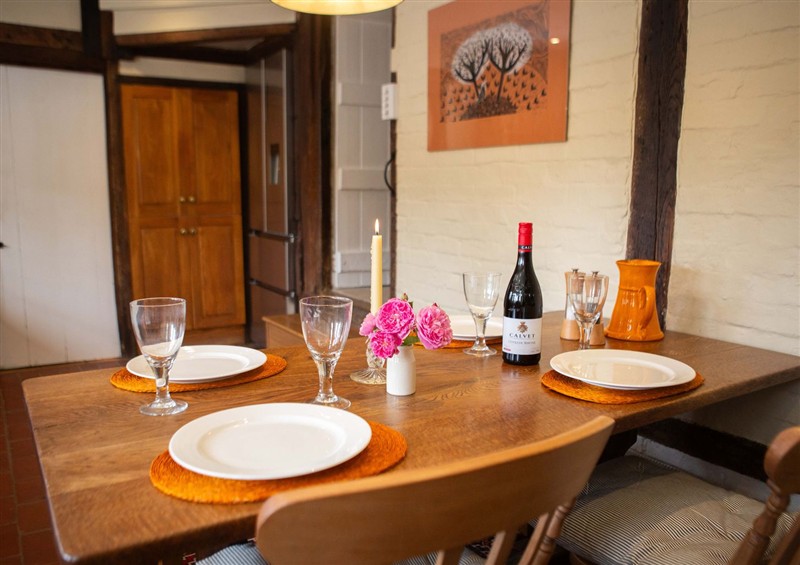 This is the dining room at Newstead Farmhouse, East Chiltington near Lewes