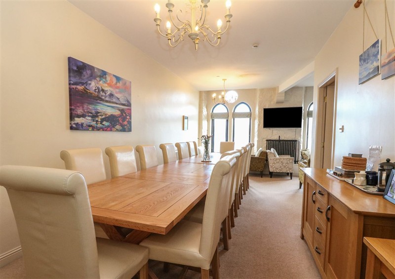 The dining area at Newton Hall, Inveraray