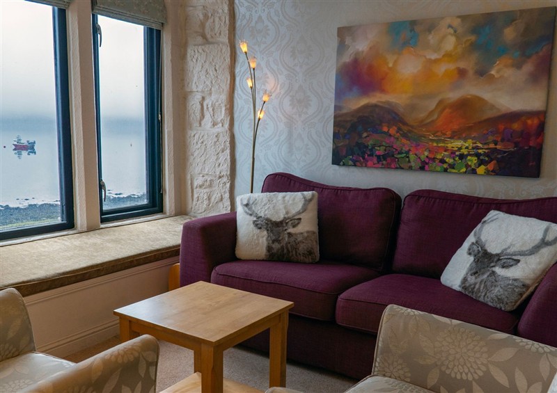 The living area at Newton Hall, Inveraray